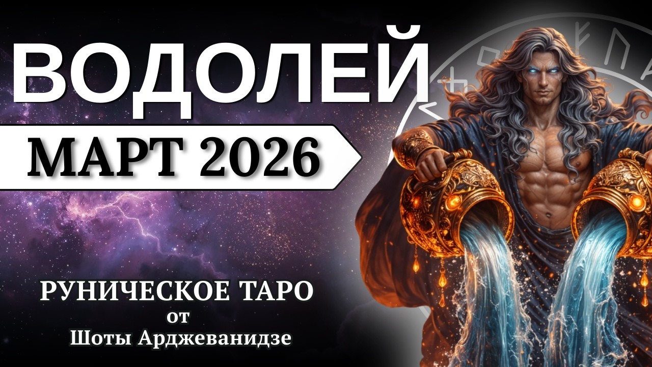 ВОДОЛЕЙ ♒️ МАРТ 2026 | Рунический расклад для ВОДОЛЕЯ от Шоты Арджеванидзе
