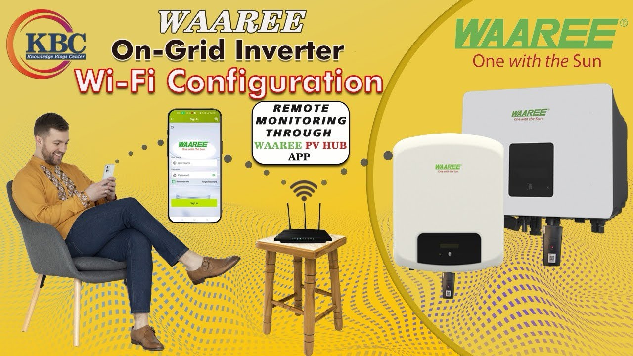 Waaree Ongrid inverter Wifi Configuration-Waaree PV Hub app / Waaree CMS #waareeenergies #solar 
