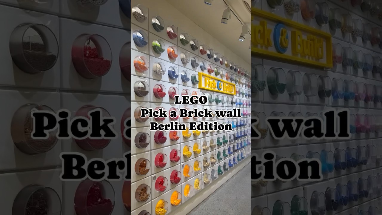 This is the largest LEGO Pick a Brick wall in Berlin #legostore