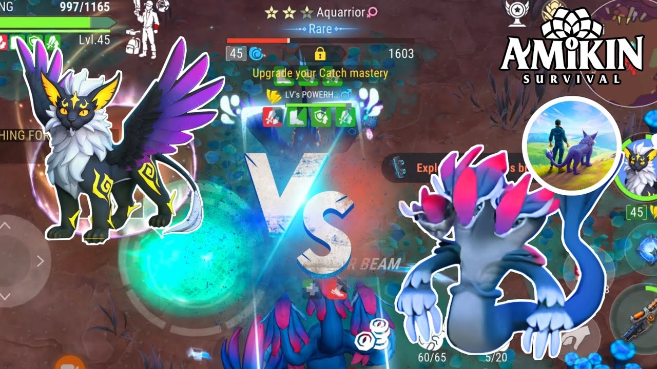 ✨ AMIKIN SURVIVAL | VOLTARION VS AQUARRIOR FIGHT 🎮  | POWERFULL AMIKINS | 112