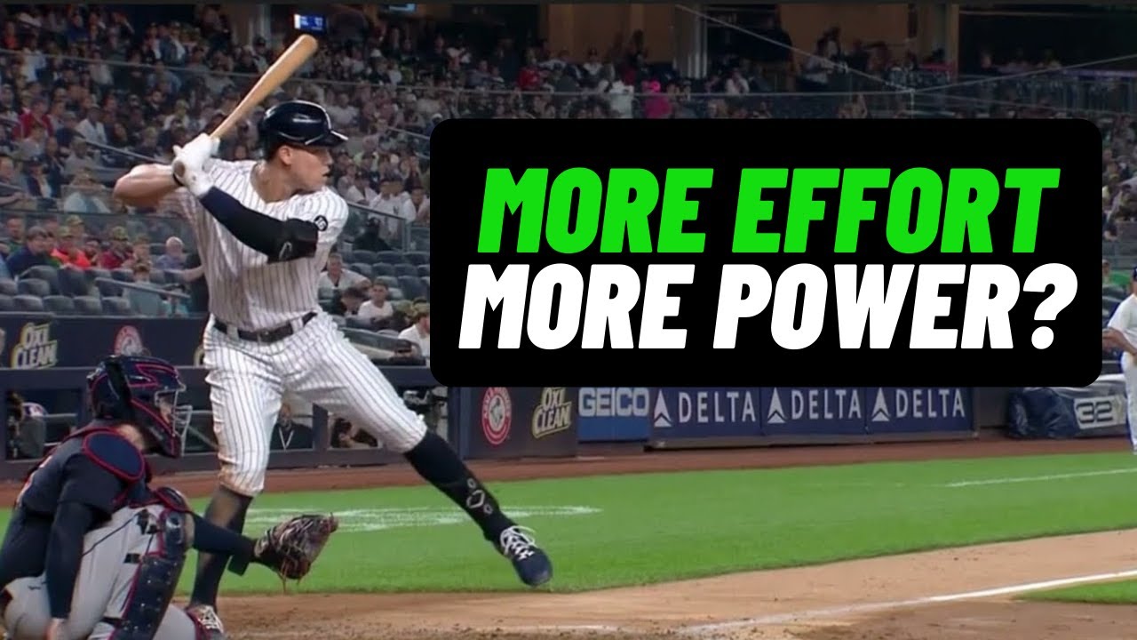 More EFFORT In Your Swing = More POWER? (Using Aaron as an Example)