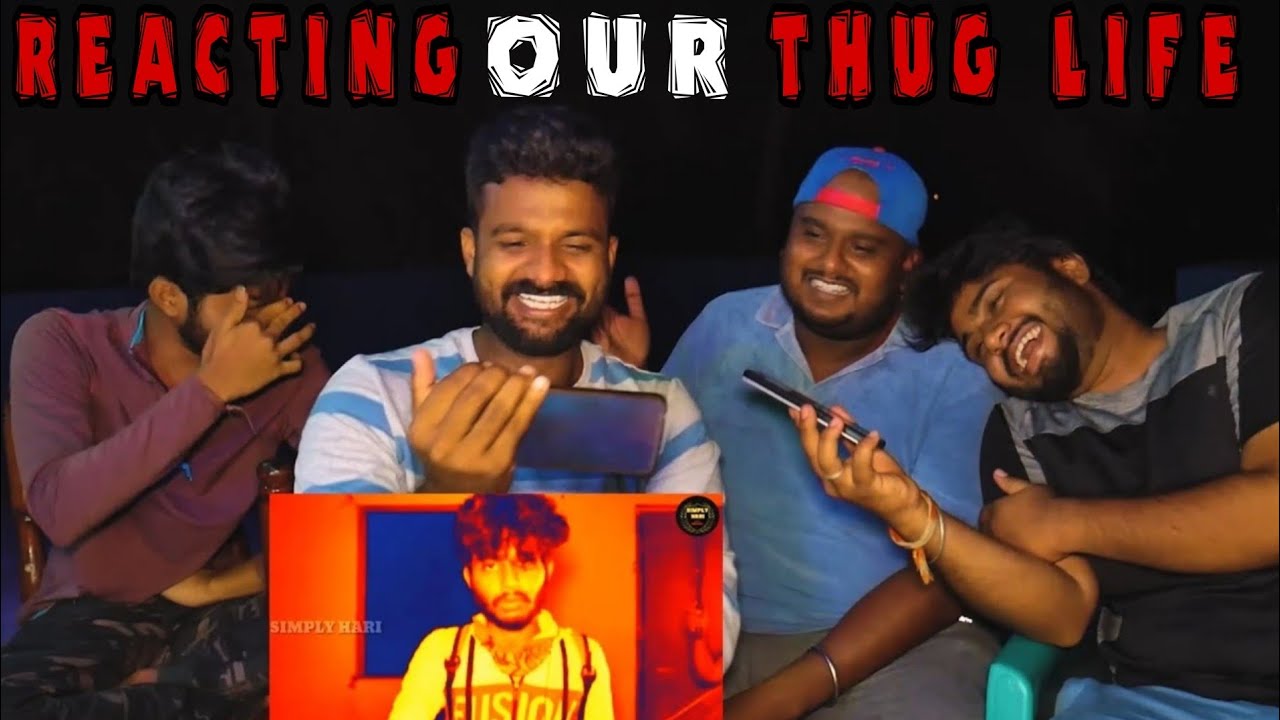 Simply Sarath Reacting My thug life videos 😍❤️👀 ||@simplyhari1307 || #thuglife #funny