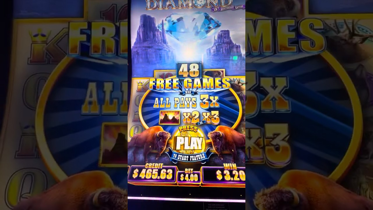 BUFFALO DIAMOND! #slot #casino #slotmachine #casinogame #hugewin #slots #slotsgames #winner #win