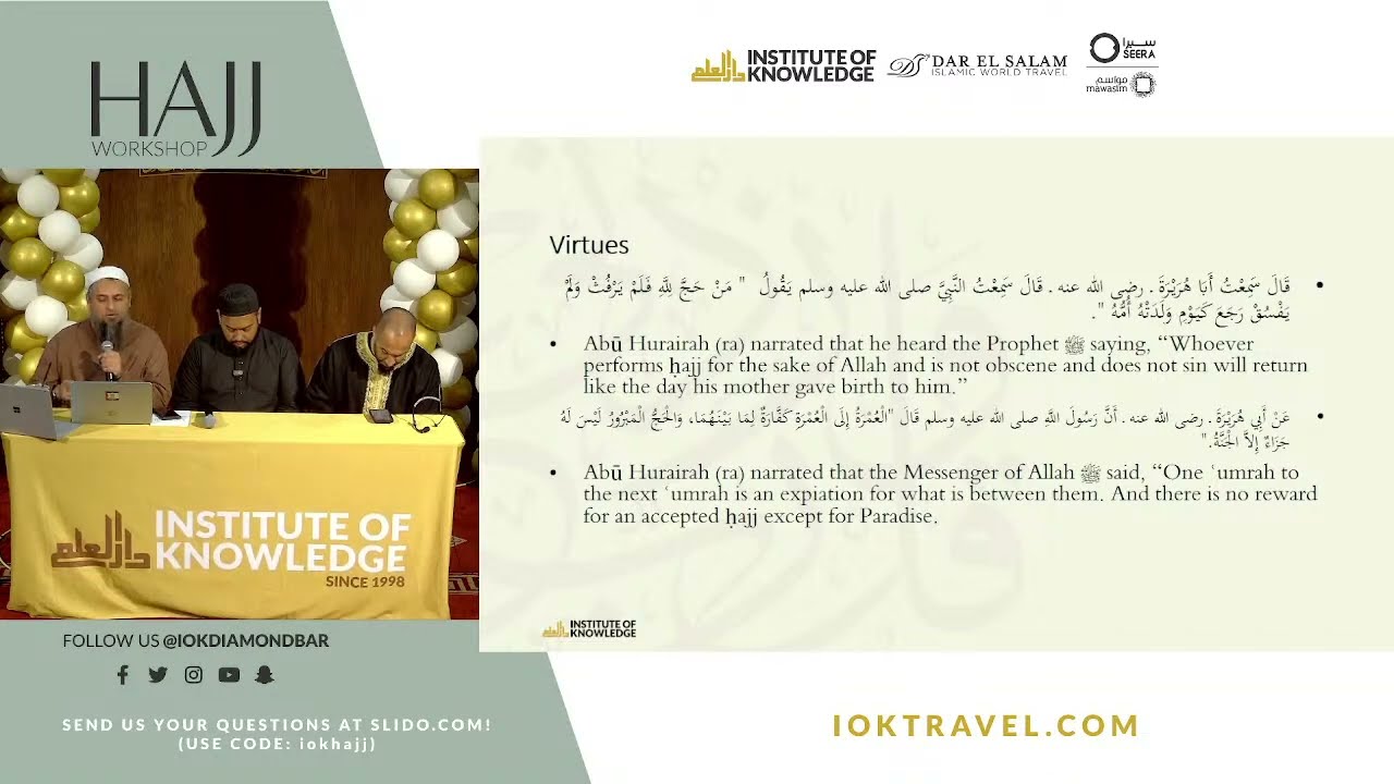 IOK Hajj Workshop | 5/19/24