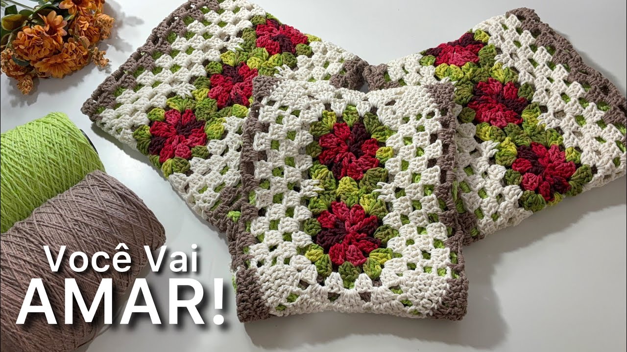 Essa combinação em verde abacate ficou linda demais! #crochet #croche #vlog 