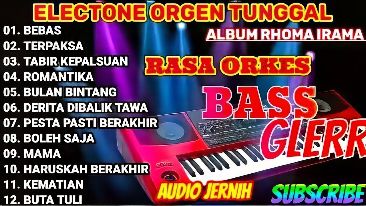 DANGDUT ORKES FULL ALBUM RHOMA IRAMA 🎶 | Electone Orgen Tunggal RASA ORKES BASS GLERR 🔥