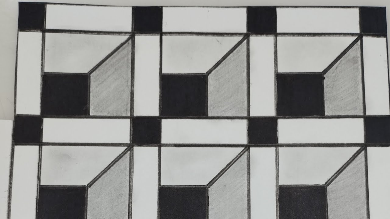 Easy 3D drawing far beginners, Drawing #art