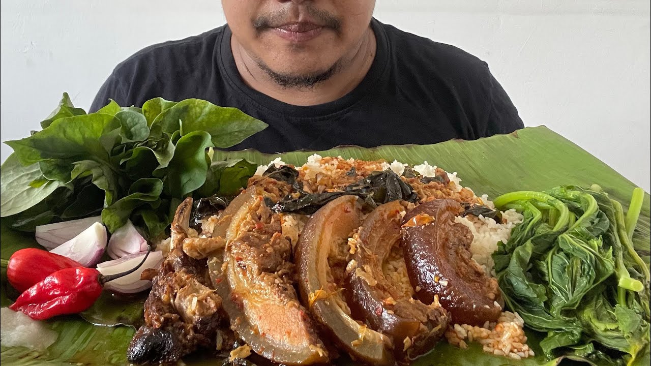 Eating Smoked Pork With Axone Mukbang | Naga Mukbang | Naga Food | Naga Food Mukbang | Bite Of Naga 