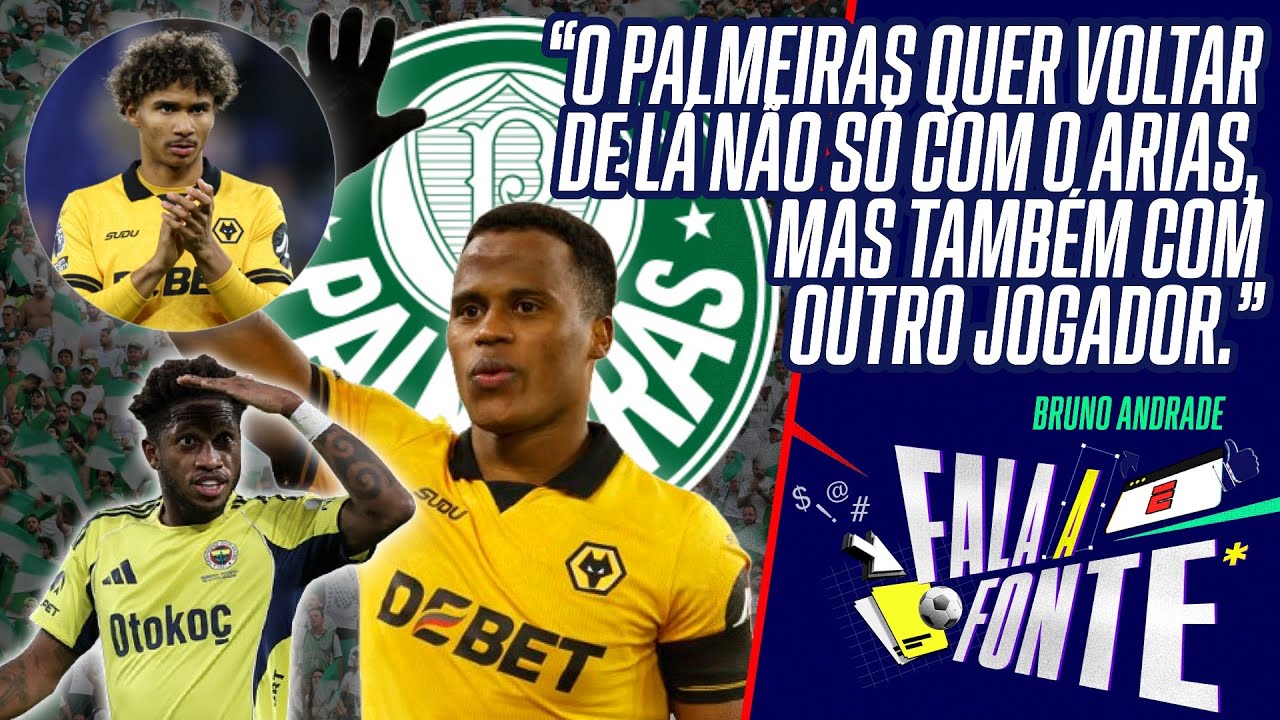 ARIAS É DO PALMEIRAS! VERDÃO BUSCA MAIS UM JOGADOR NA PREMIER LEAGUE E SITUAÇÃO DE FRED; ENTENDA