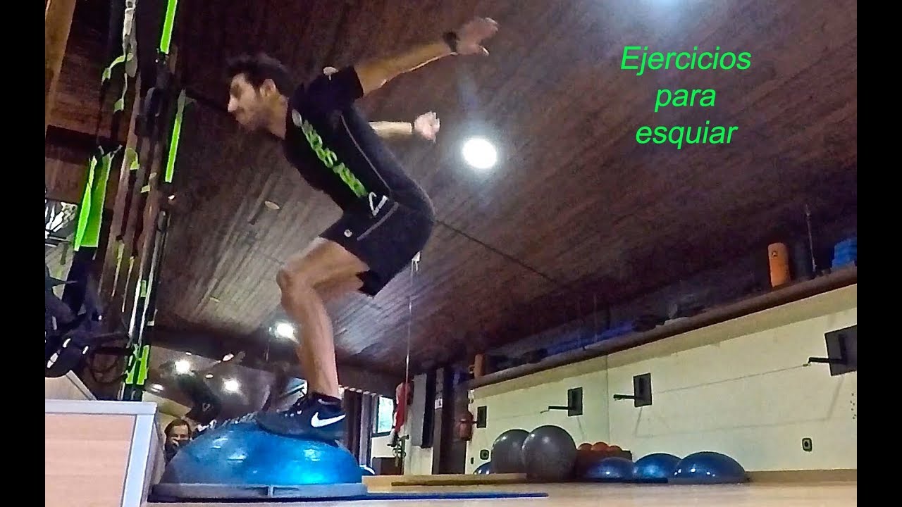 Ejercicios para esquiar.