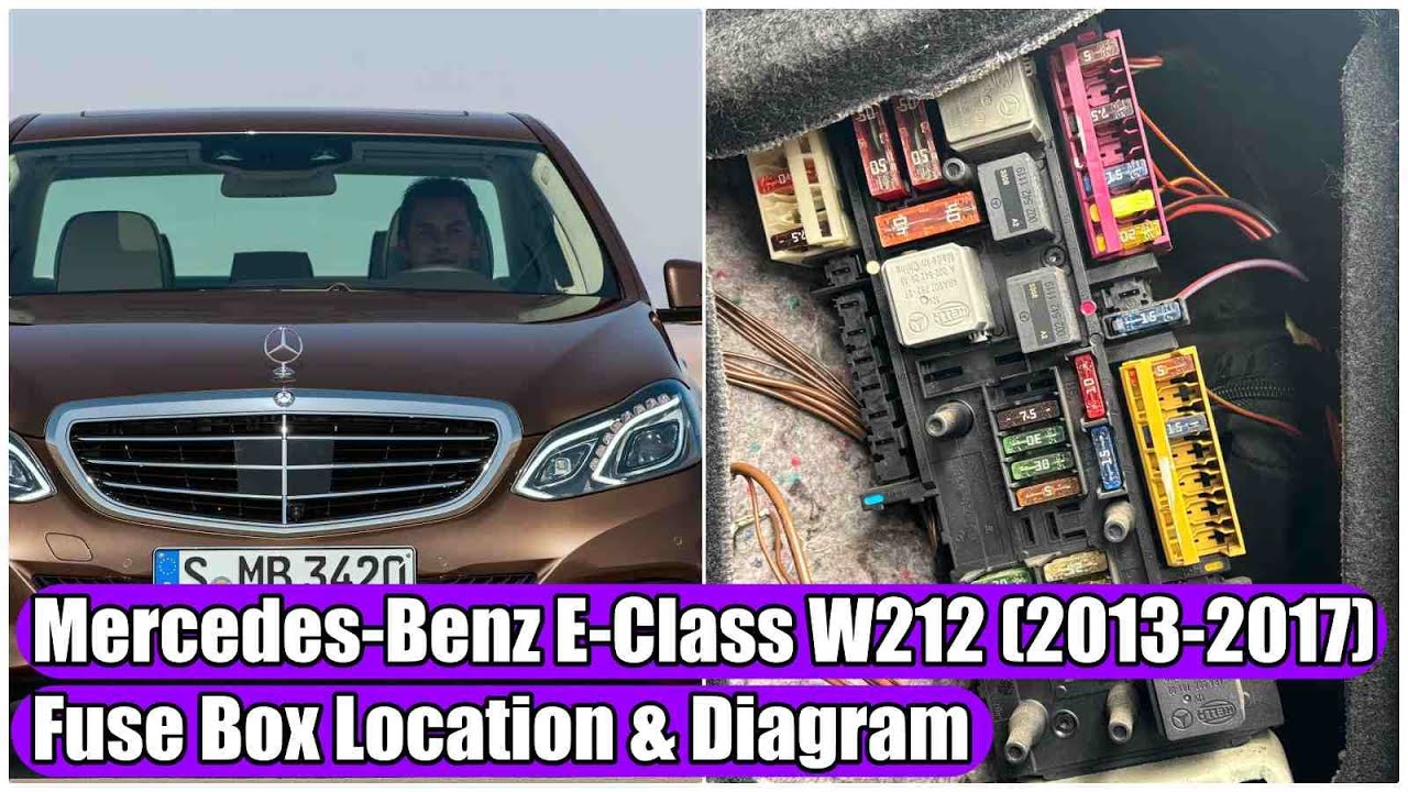Mercedes-Benz E-Class W212 (2013-2017) Fuse Box Location & Diagram (Explanation)