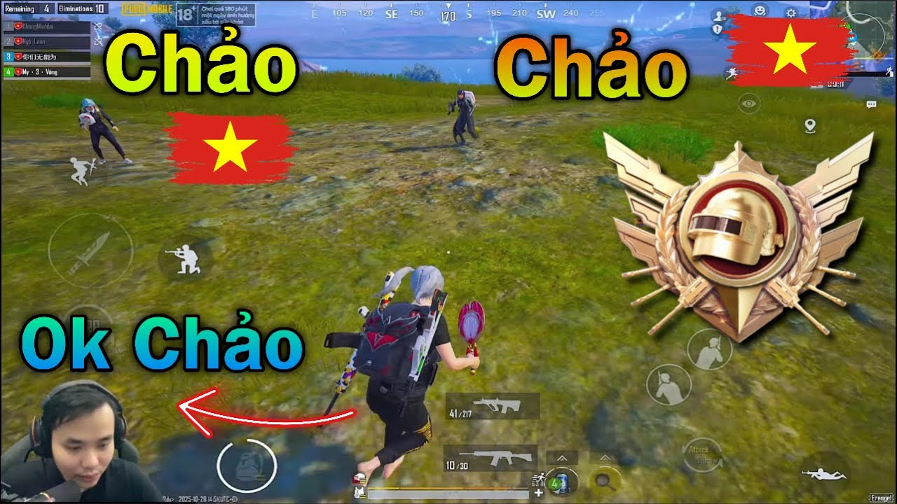 Rank căng nhưng Gặp anh em Việt Nam là gạ đập chảo.