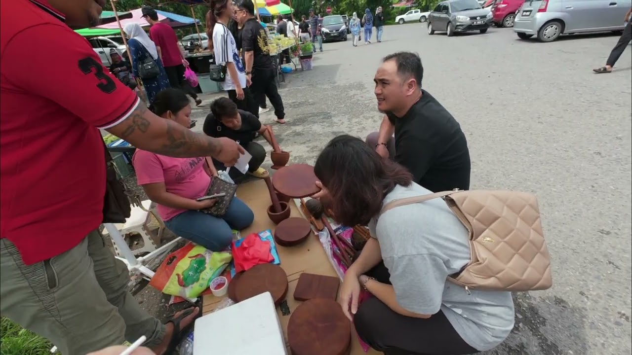 Beli Linut jumpa sengakalan kayu Belian di Tamu Mukah Sarawak