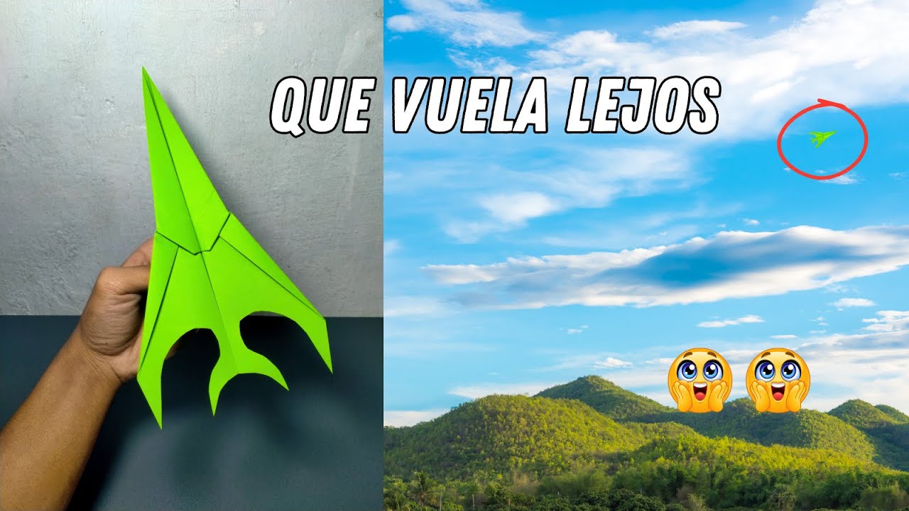 Cómo hacer un avión de papel fácil que vuela lejos