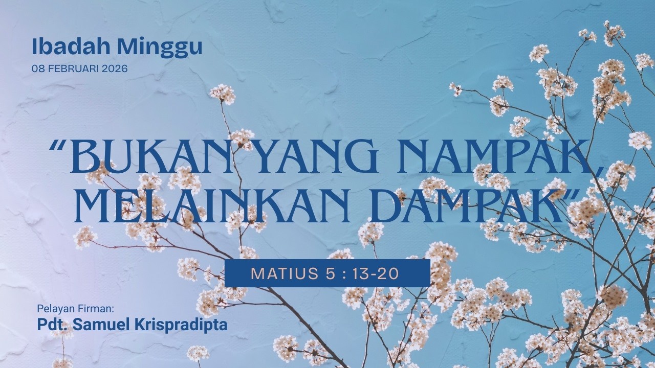 Kebaktian Minggu Hybrid GKI Guntur, Minggu - 08 Februari 2026 //Pdt.