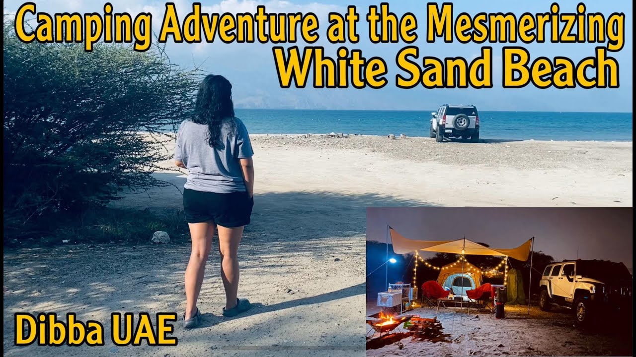 Ep. 8: Camping Adventure at the Mesmerizing White Sand Beach in Al Akamiya Dibba UAE I Solo Camping
