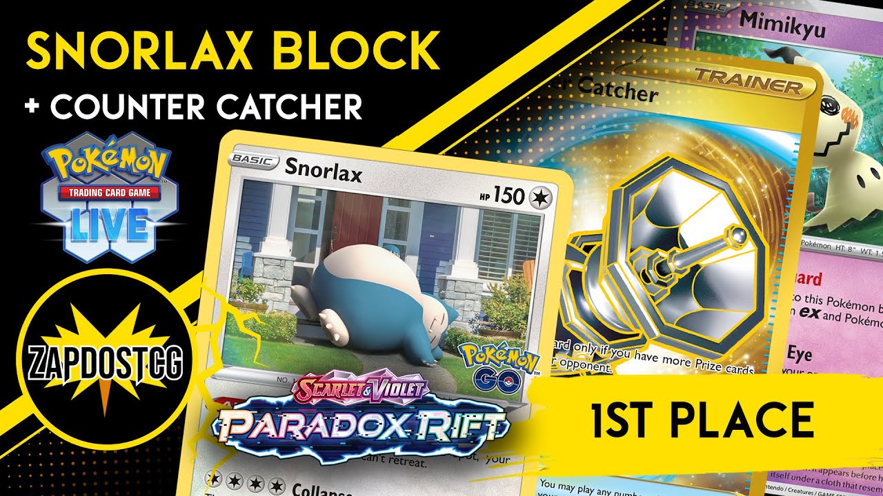 1st Place Snorlax Block Stall Deck With Counter Catcher! (Pokemon TCG)