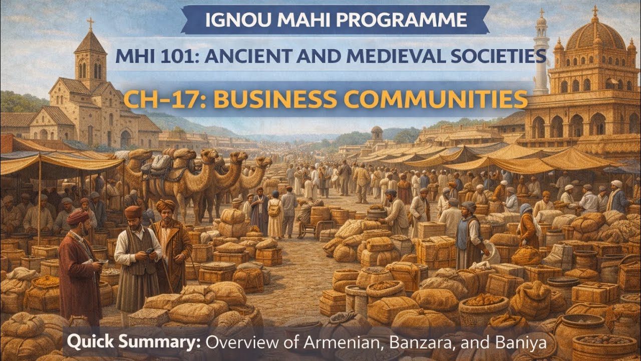 MHI 101 CH-17 Business Communities for IGNOU MAHI Students 