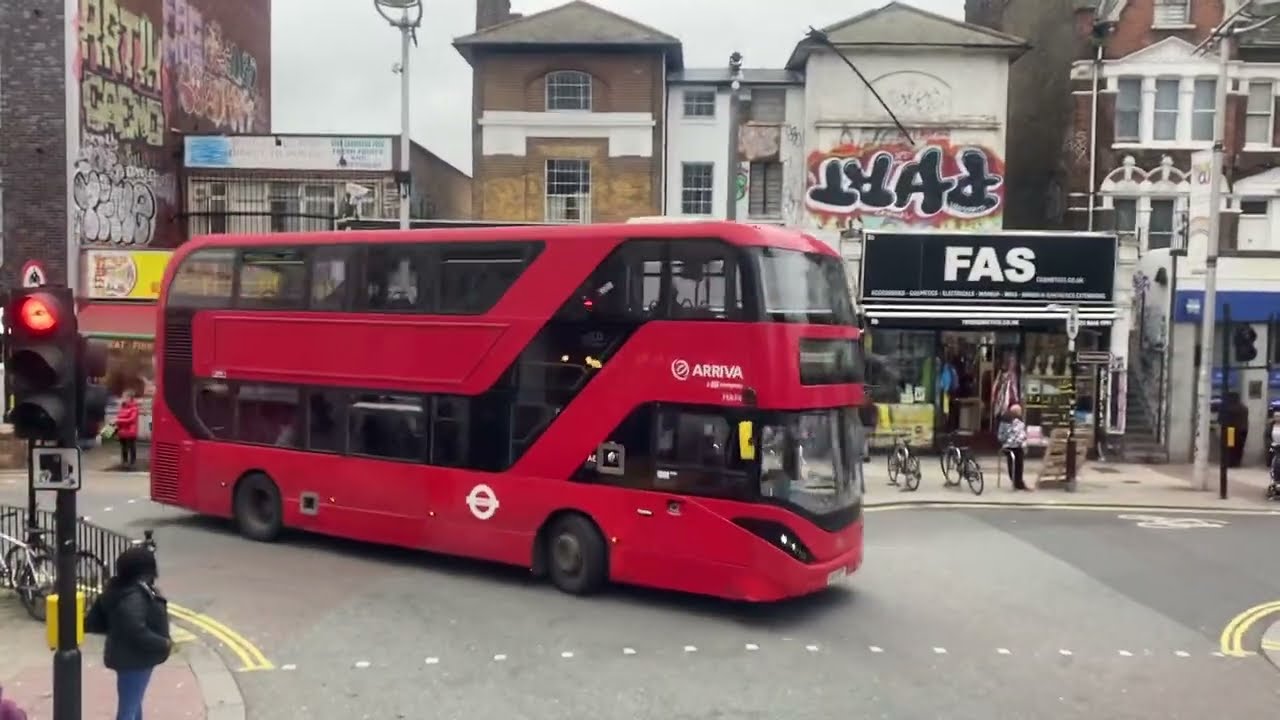 London Bus ride 🇬🇧 Route 197 Peckham Bus Station to Croydon Town Centre please 🙏 like Subscribe