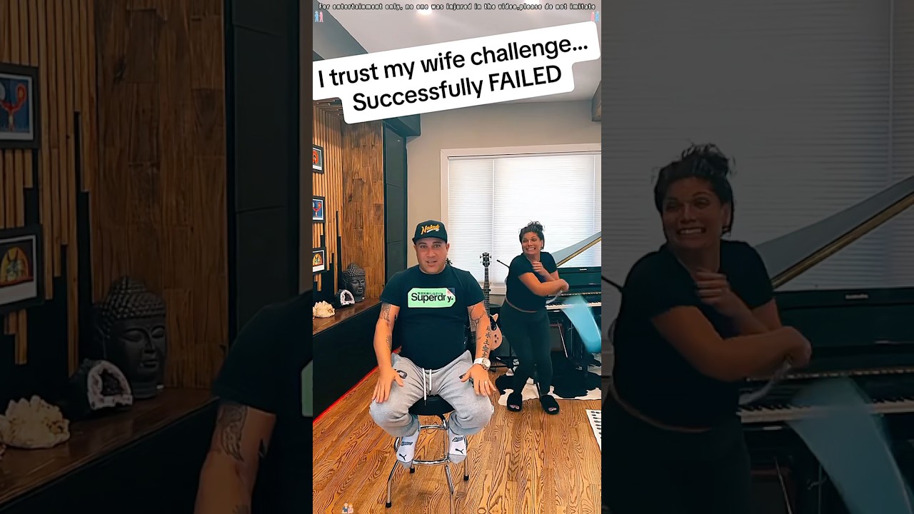 I trust my wife challenge 🤣🥰😂🤨#couple #familyprank #husbandwife #prankideas #funnyvideo #foryou