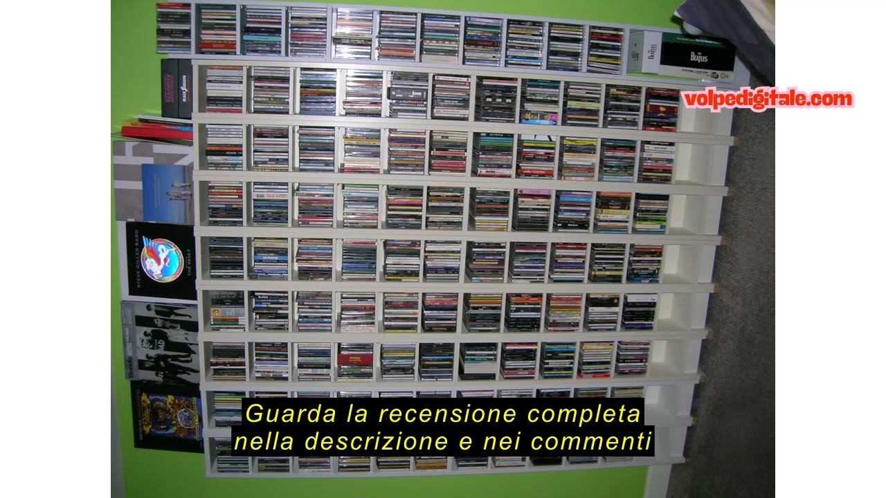 Recensione del Hzuaneri Porta CD DVD a Colonna, 272 CD, 14 Ripiani Regolabili, Supporto di Archiviaz