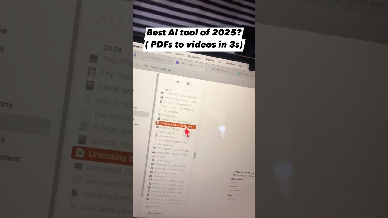 AI tool to turn boring PDFs into engaging viral videos