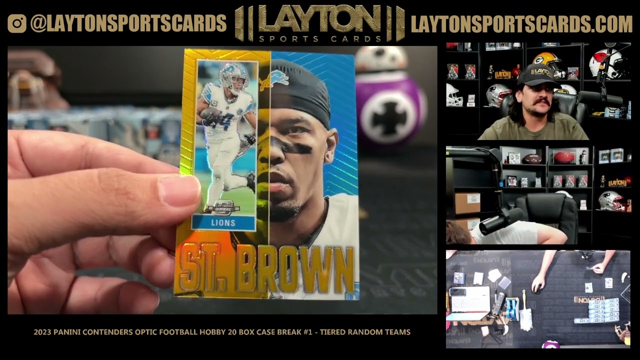 2023 Panini Contenders Optic Football Hobby 20 Box Case Break #1