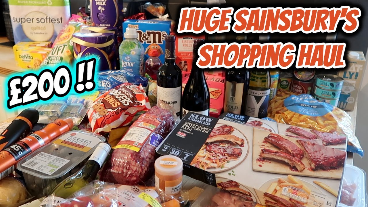 HUGE SAINSBURY'S GROCERY HAUL + Muscle  food order 🛒