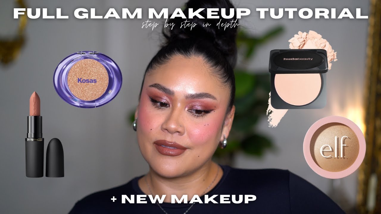 Full Glam Makeup Tutorial + New Makeup | Step by Step | sarahsowse