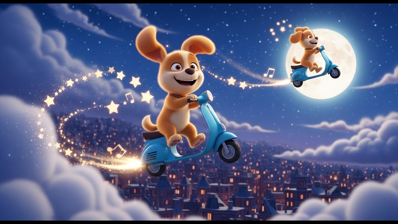 Scooter Puppy Paws Sidewalk Roll Game 🛴 | Fun Kids Song & Nursery Rhyme
