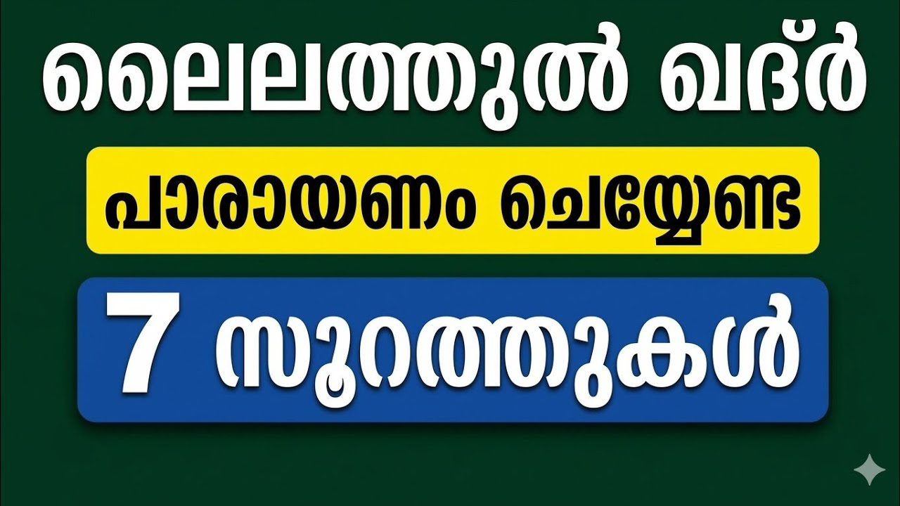 ഈ സൂറത്തുകൾ പാരായണം ചെയ്തവർ രക്ഷപ്പെട്ടു 