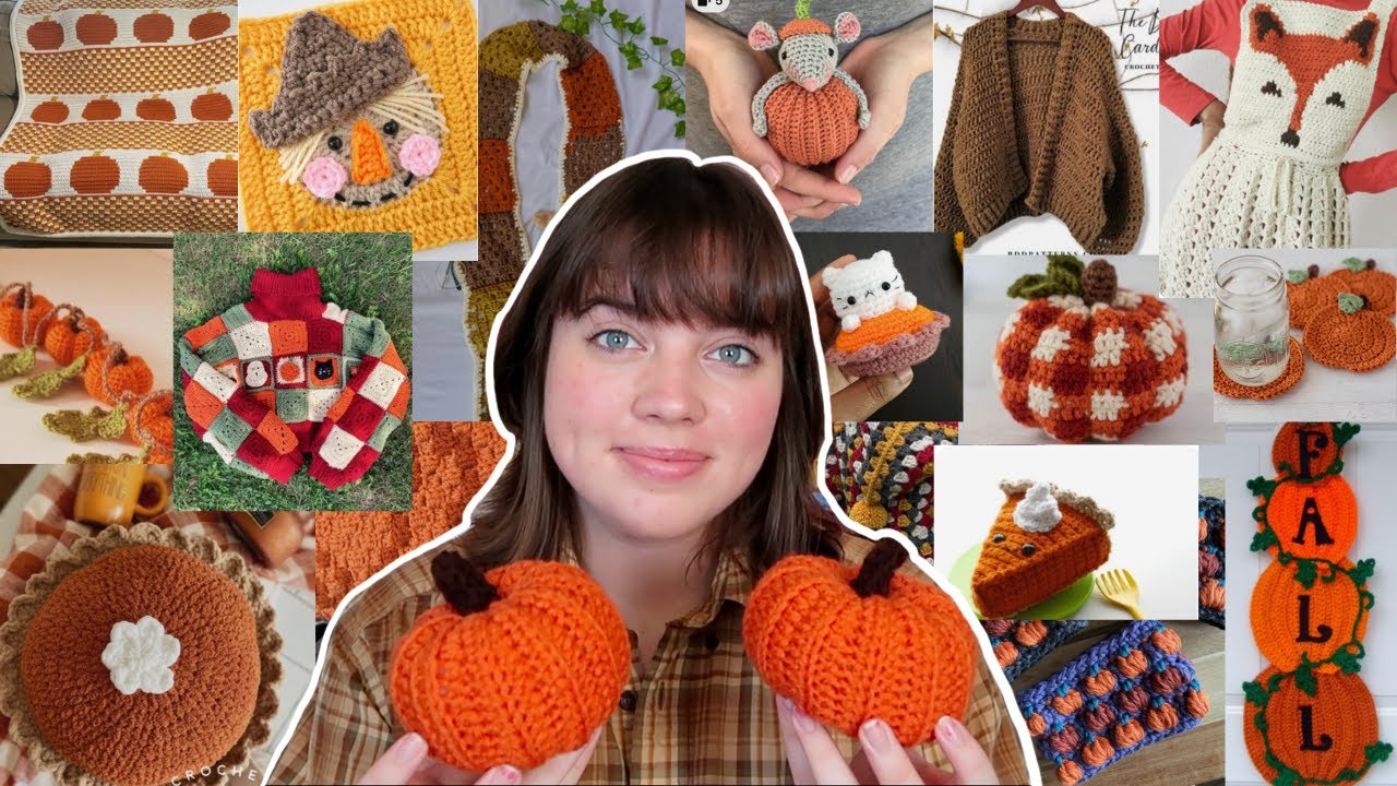 50 easy crochet project ideas for FALL with free patterns (beginner friendly)
