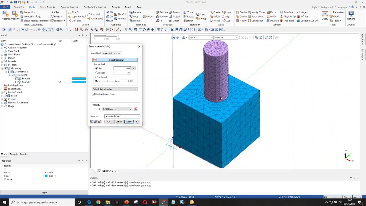 Midas FEA NX | Tecniche di meshatura
