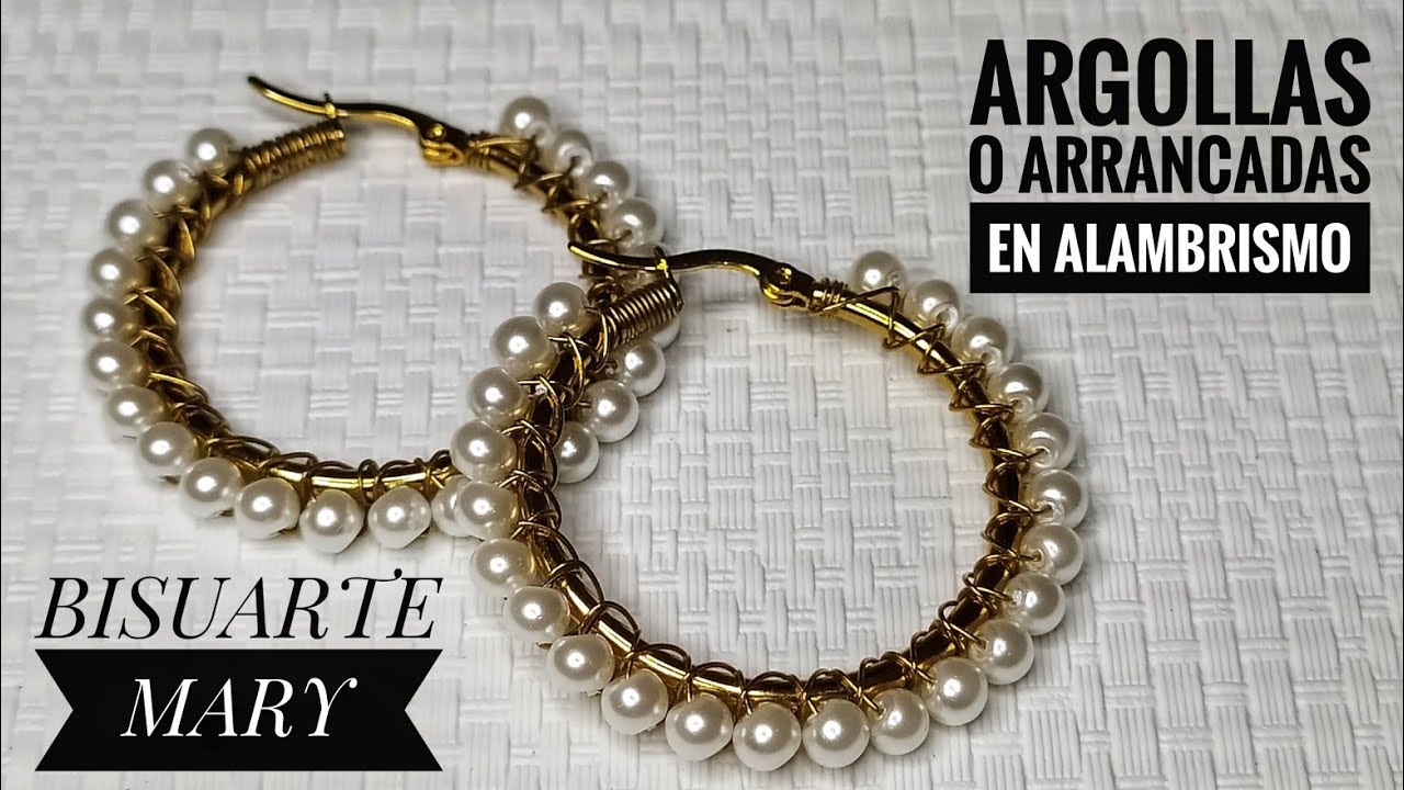Cómo Tejer  Argollas en Alambrismo super fácil. Paso a paso para principiantes✨