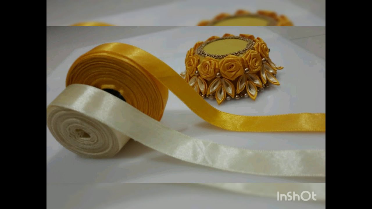 Haldi Bowl | Ribbon Work | DIY