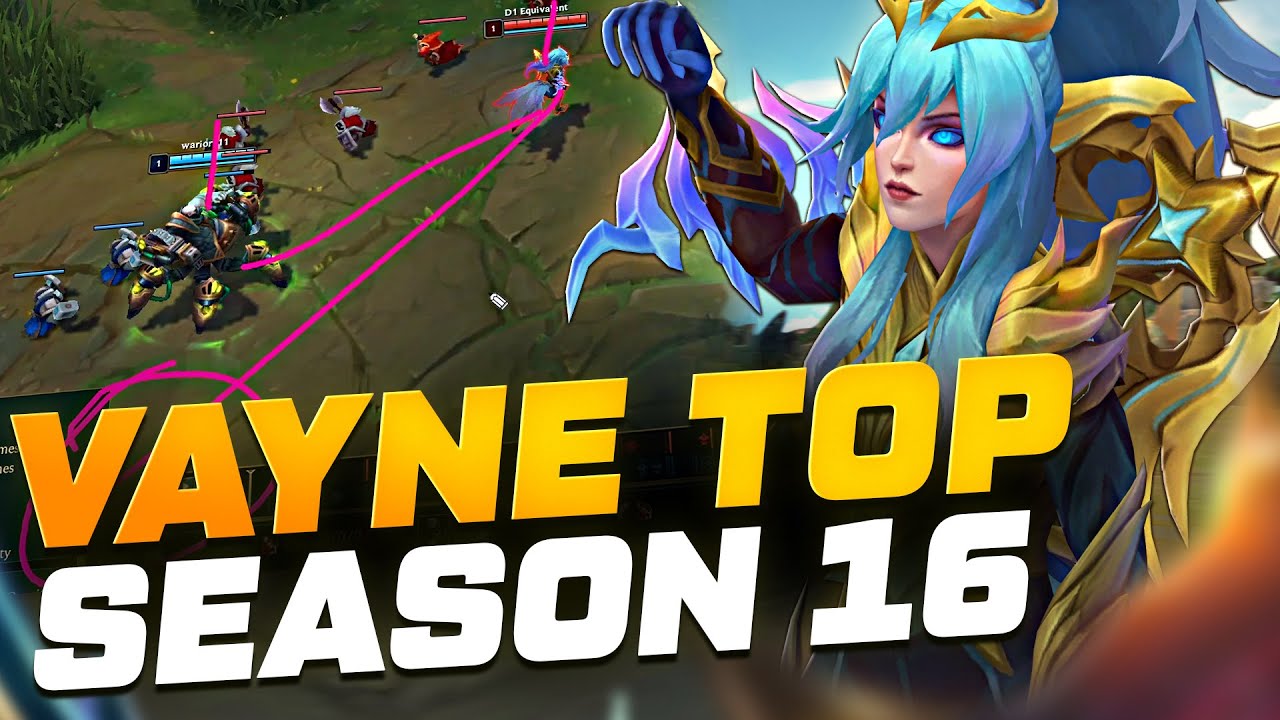 Watch this to IMPROVE on VAYNE TOP in SEASON 16 - League of Legends Coaching