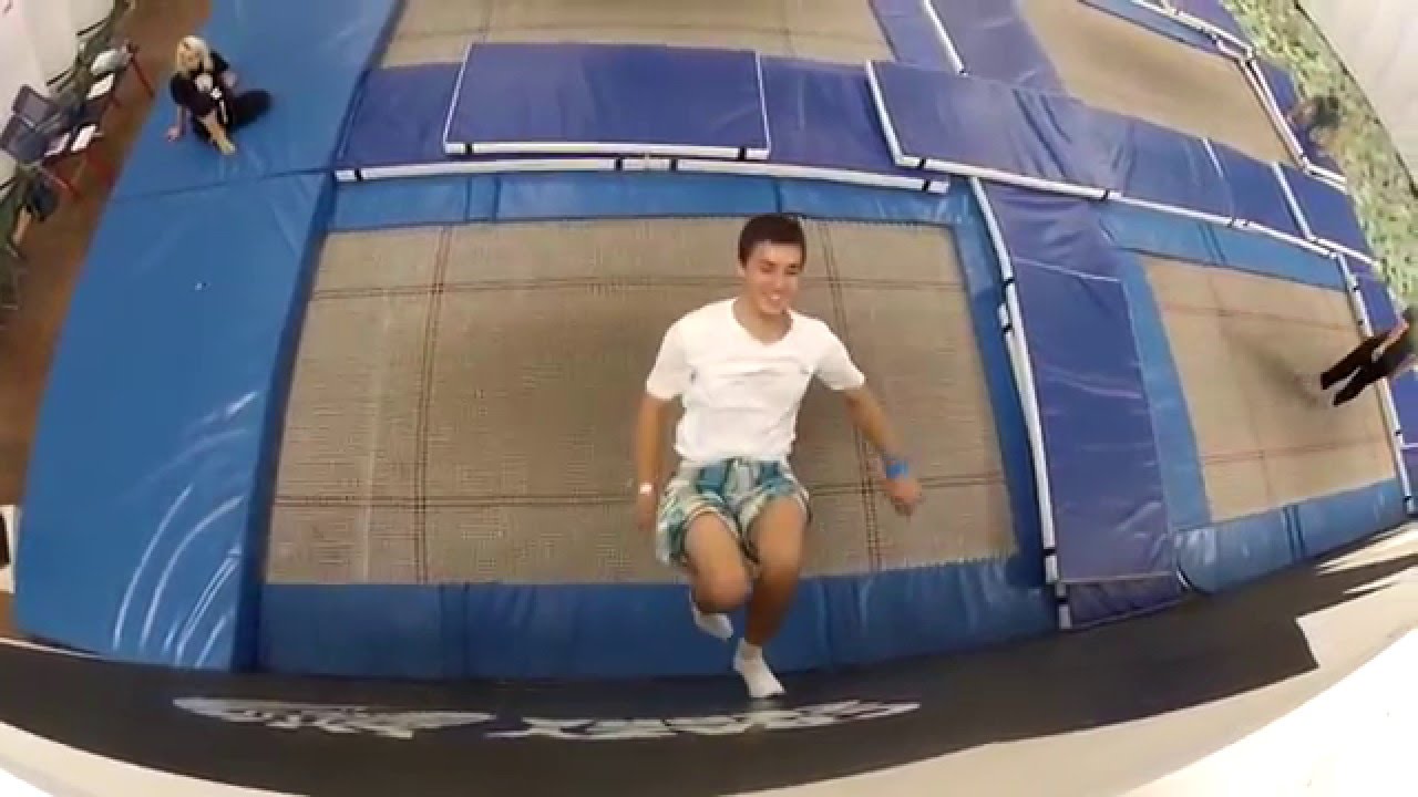 Trampoline Wall Running and Backflips