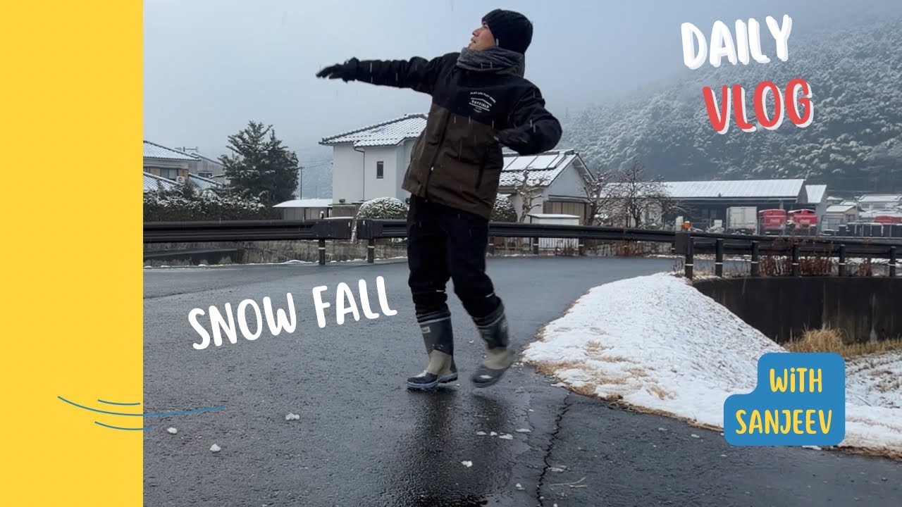 Snow fall in Japan / Nepal vs Japan 