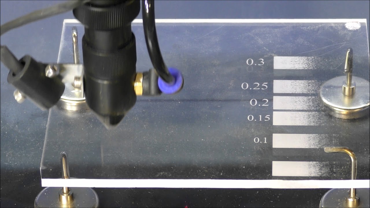 217- 100 watt laser engraving acrylic finding the right step-over