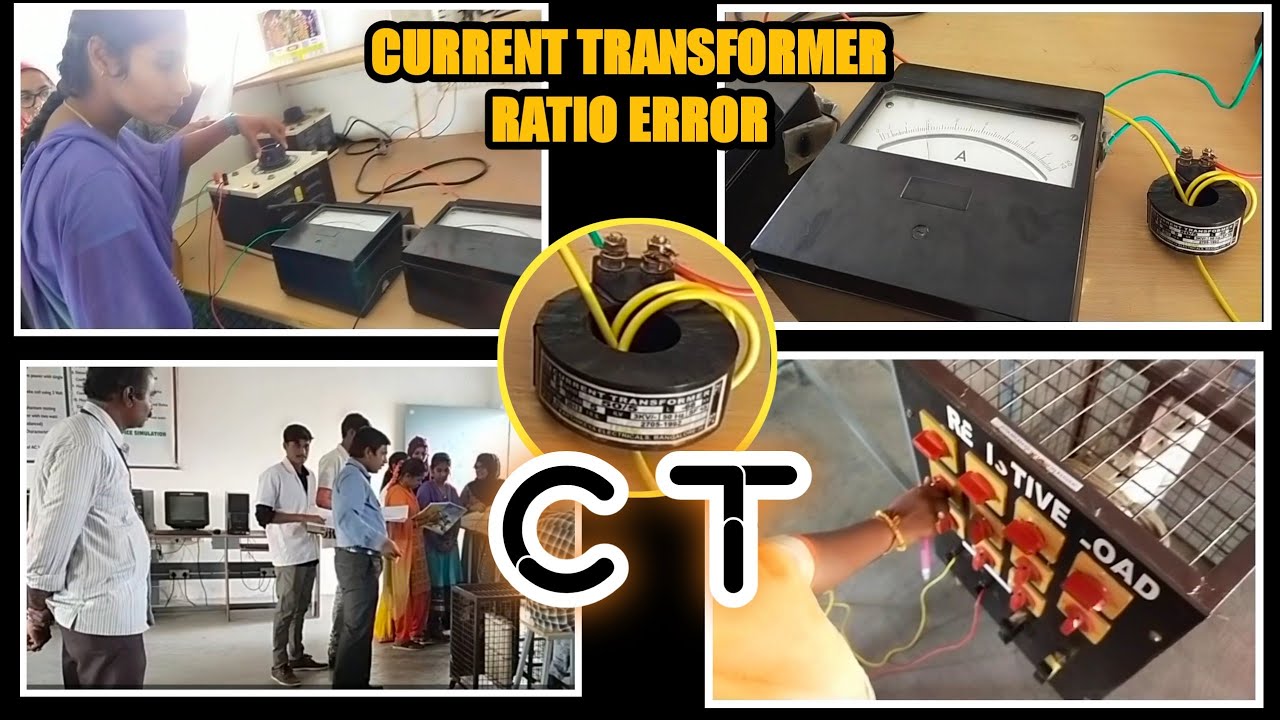Current transformer - Ratio error | practically finding in electrical measurements lab |ryb