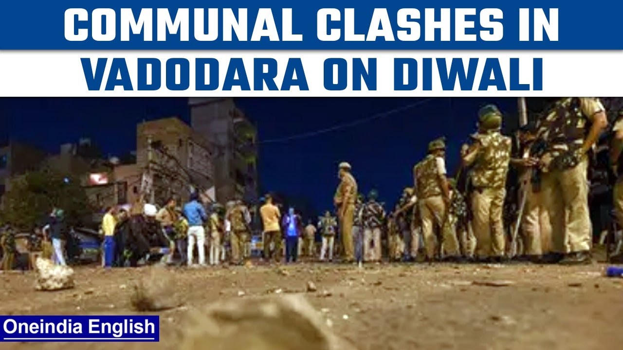 Gujarat: Communal clashes broke out in Vadodara over cracker burning | Oneindia News *News