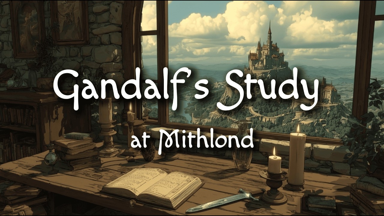 Gandalf’s Study at Mithlond | Calm Celtic Medieval Fantasy Ambience & Original Music