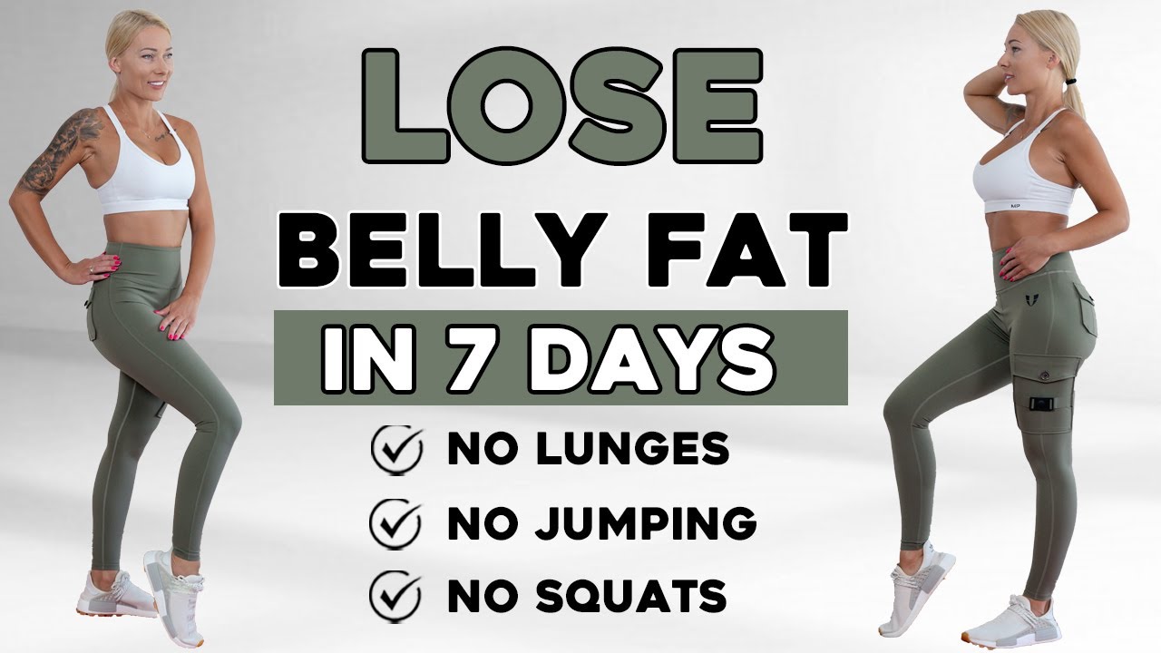 30 MIN LOSE BELLY FAT in 7 Days Standing Abs Workout - No Squat, No Lunge, No Jumping