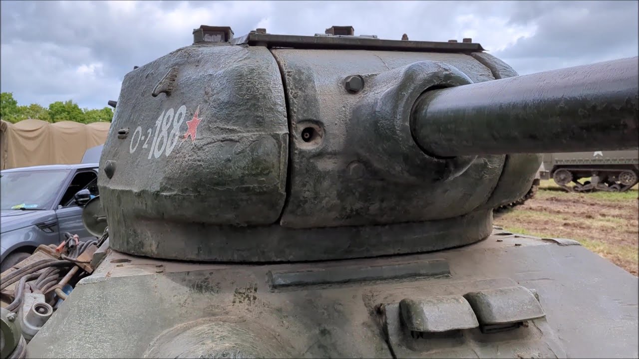 T34/85 Russian Tank, close up at the Overlord Show 2024