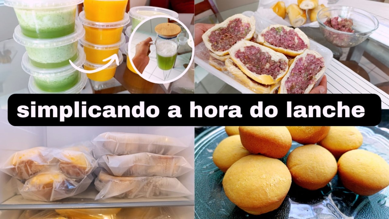 FAZENDO UM PRÁTICO ESTOQUE DE LANCHE PARA O CONGELADOR