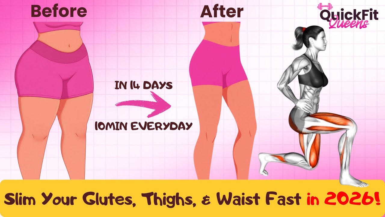 TINY Waist & ROUNDER Booty in 10 Minutes: No Equipment!
