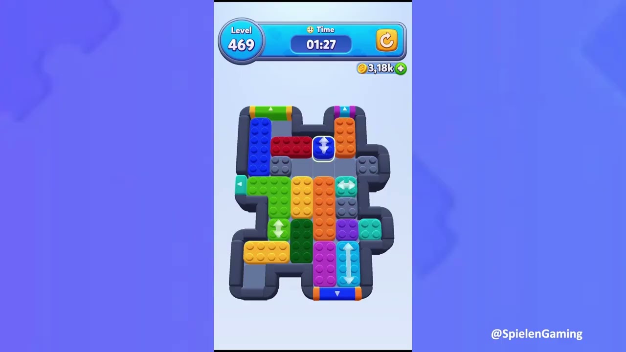 Color Block Jam Level 469 Solution Walkthrough