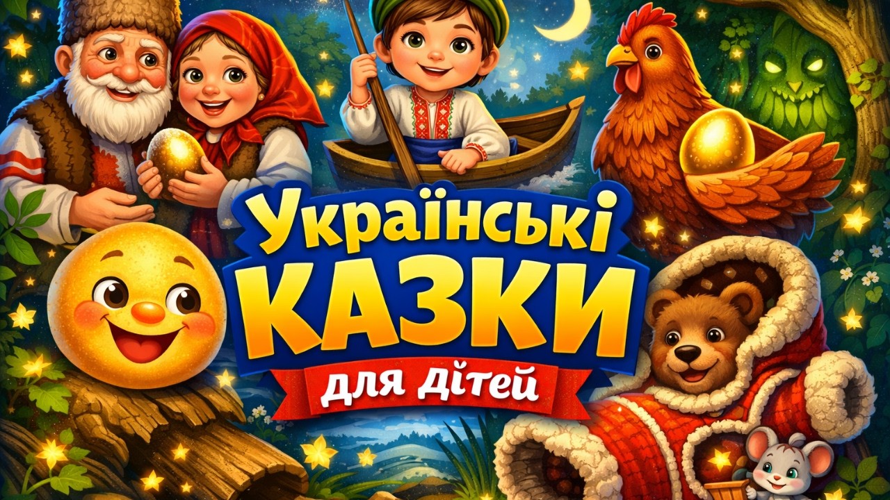 Українські народні казки для дітей 🇺🇦 | Рукавичка, Колобок, Курочка Ряба, Івасик-Телесик, Ліс шепоче