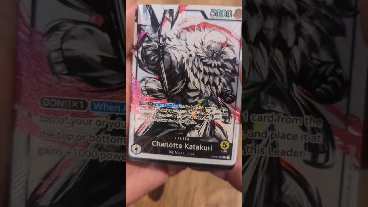 OP-03 Katakuri alternate art leader pull #onepiececardgame #onepiece #tcg #packopening #altart