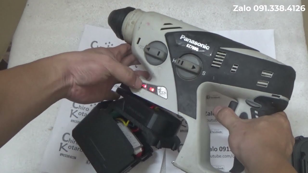 [Chiro Kotaro] Độ pin bê tông Panasonic 28.8V KHÔNG cần mạch zin với sạc adapter và mạch 10S35A